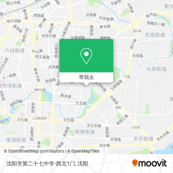 沈阳市第二十七中学-西北1门地图