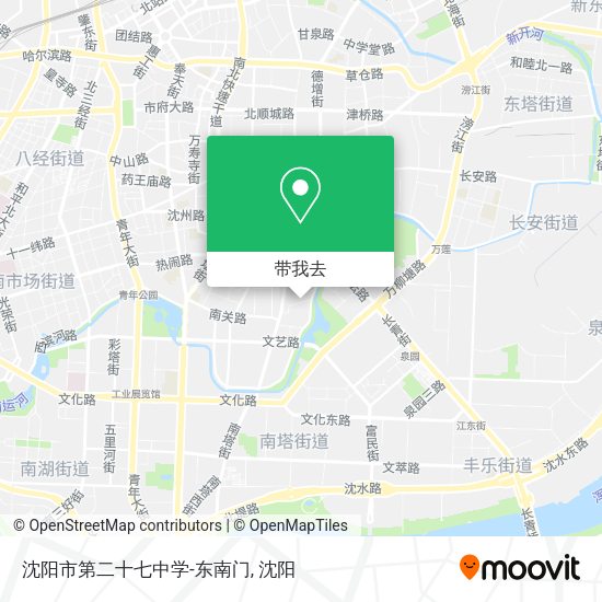 沈阳市第二十七中学-东南门地图