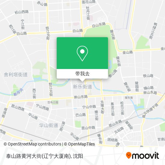 泰山路黄河大街(辽宁大厦南)地图