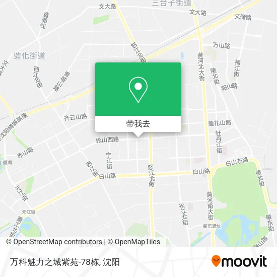 万科魅力之城紫苑-78栋地图