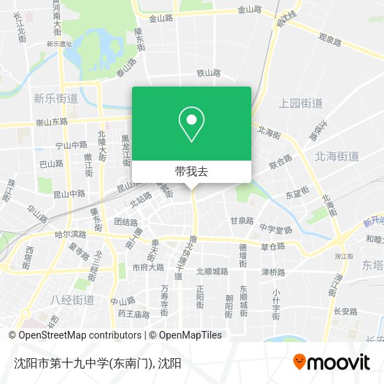 沈阳市第十九中学(东南门)地图