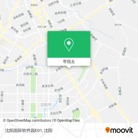 沈阳国际软件园E01地图