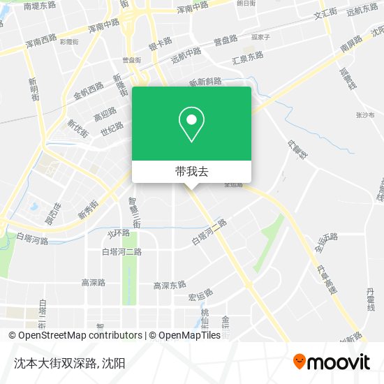 沈本大街双深路地图