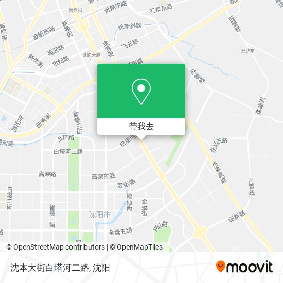 沈本大街白塔河二路地图