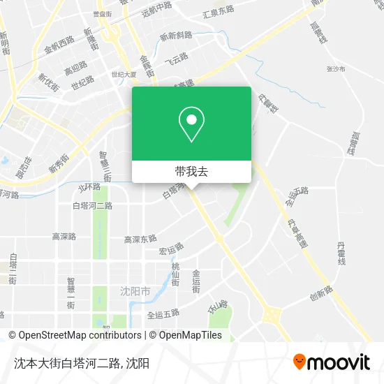 沈本大街白塔河二路地图