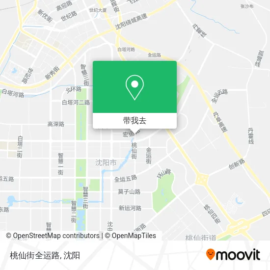 桃仙街全运路地图