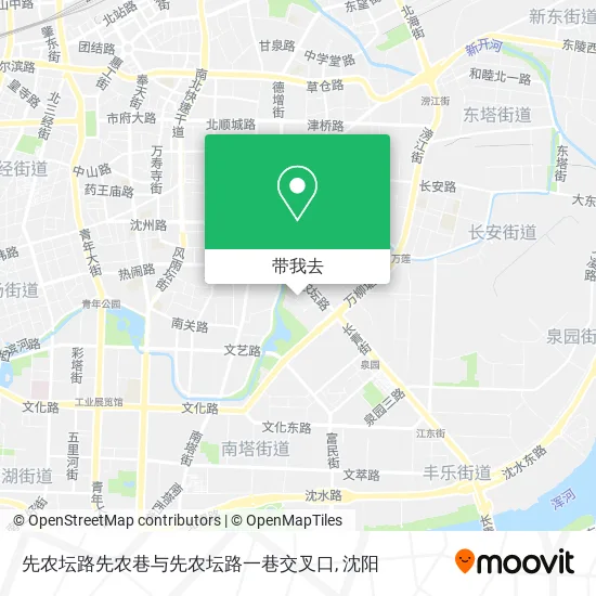 先农坛路先农巷与先农坛路一巷交叉口地图