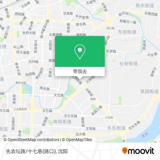 先农坛路/十七巷(路口)地图