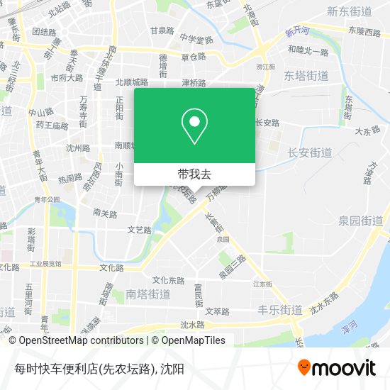 每时快车便利店(先农坛路)地图