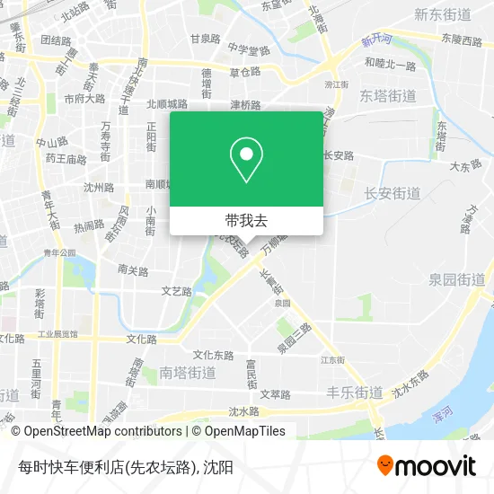 每时快车便利店(先农坛路)地图