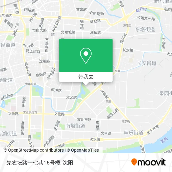 先农坛路十七巷16号楼地图