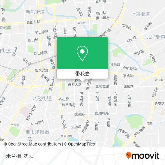米兰街地图