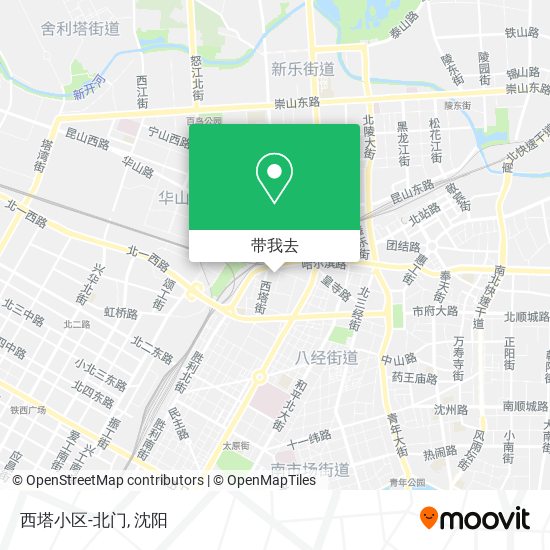 西塔小区-北门地图