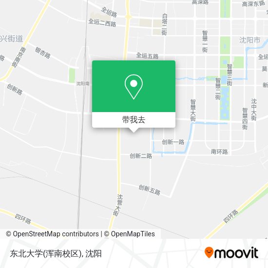 东北大学(浑南校区)地图