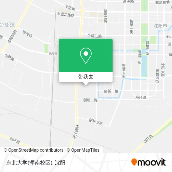 东北大学(浑南校区)地图