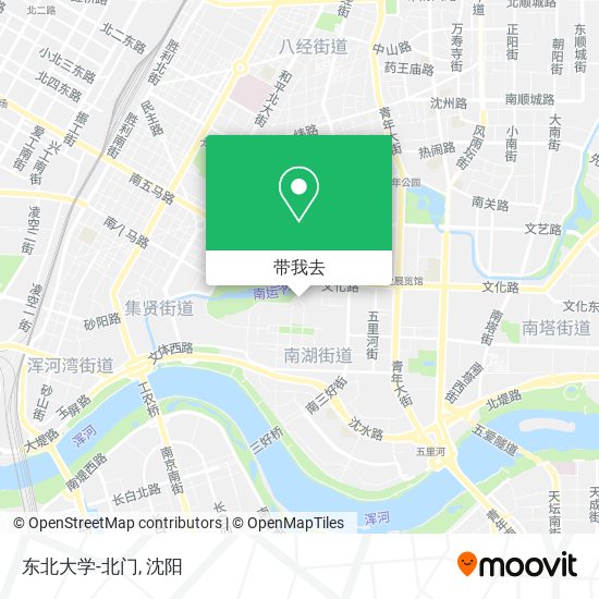 东北大学-北门地图