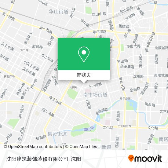 沈阳建筑装饰装修有限公司地图