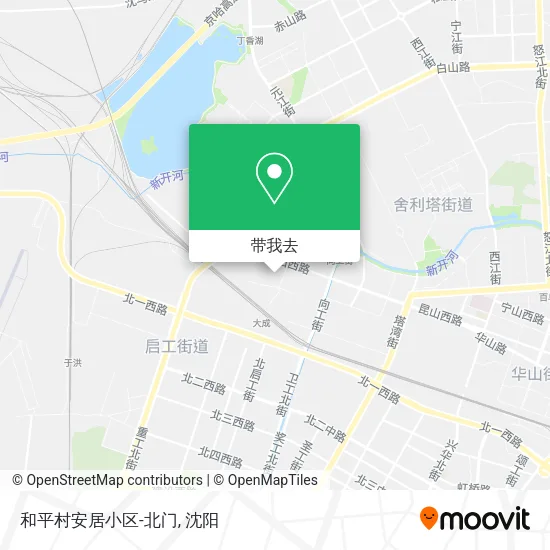 和平村安居小区-北门地图