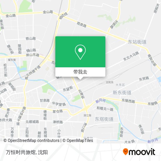 万恒时尚旅馆地图