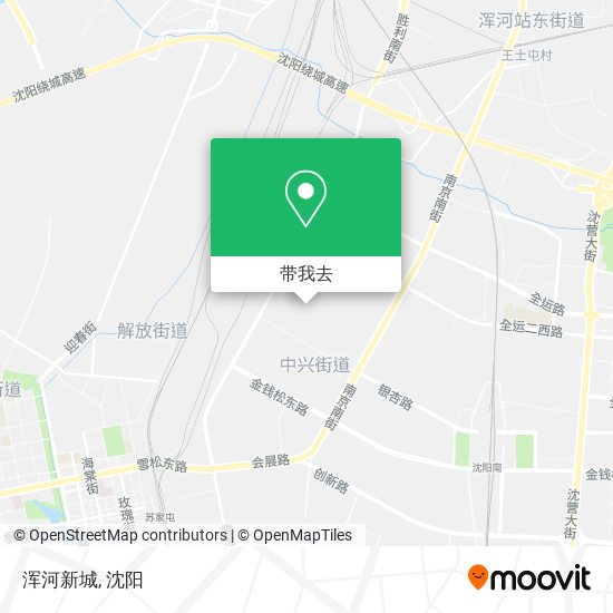 浑河新城地图