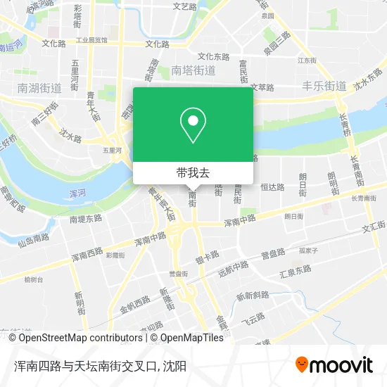 浑南四路与天坛南街交叉口地图