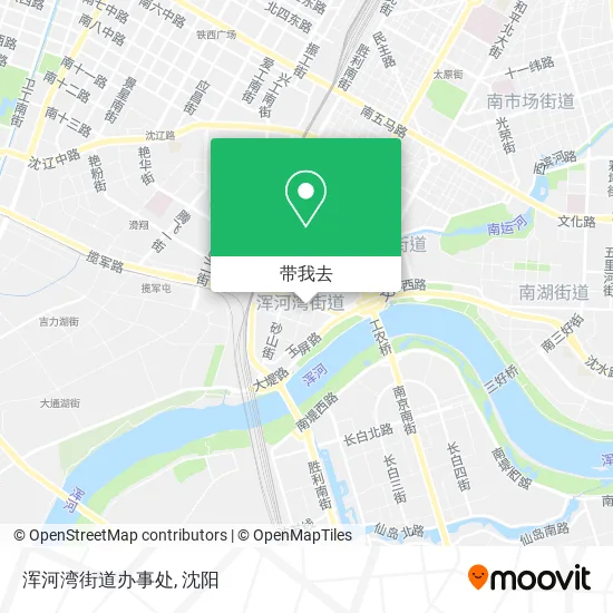 浑河湾街道办事处地图