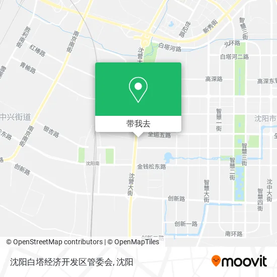 沈阳白塔经济开发区管委会地图