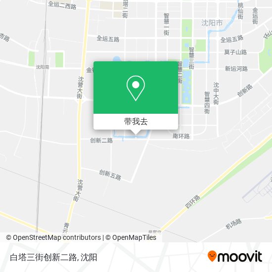 白塔三街创新二路地图