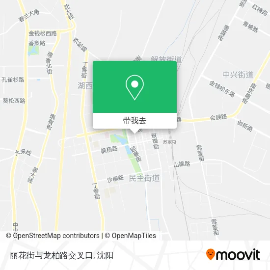 丽花街与龙柏路交叉口地图