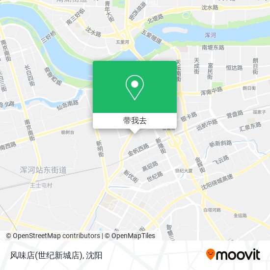 风味店(世纪新城店)地图
