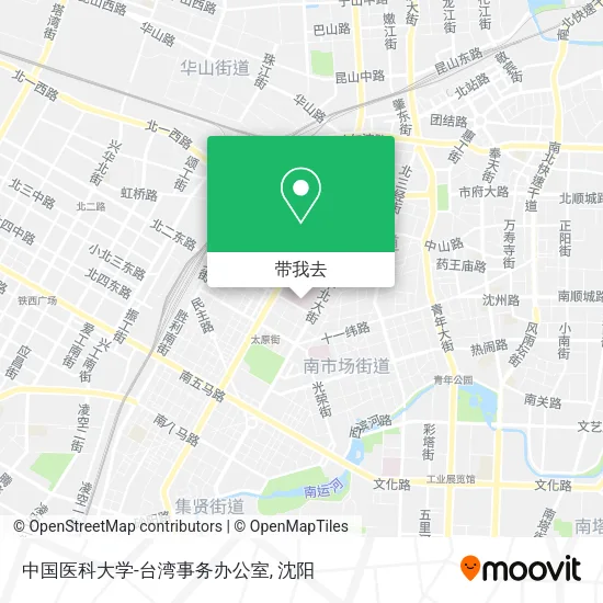 中国医科大学-台湾事务办公室地图