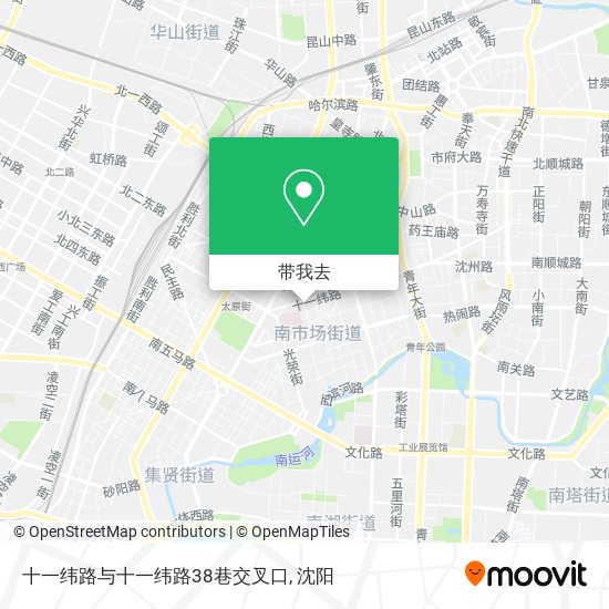 十一纬路与十一纬路38巷交叉口地图