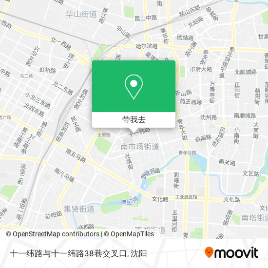 十一纬路与十一纬路38巷交叉口地图