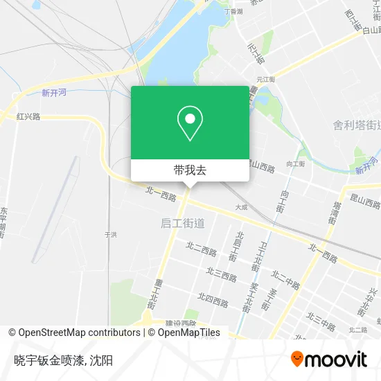 晓宇钣金喷漆地图