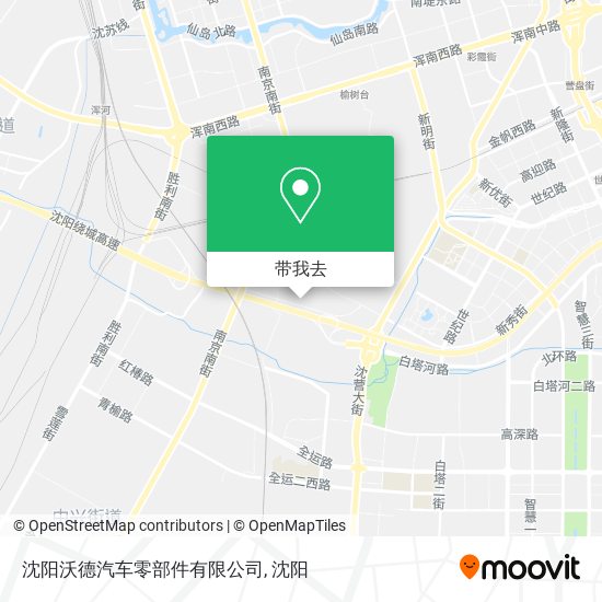 沈阳沃德汽车零部件有限公司地图