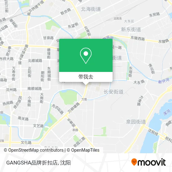 GANGSHA品牌折扣店地图