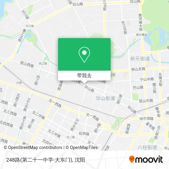 248路(第二十一中学-大东门)地图