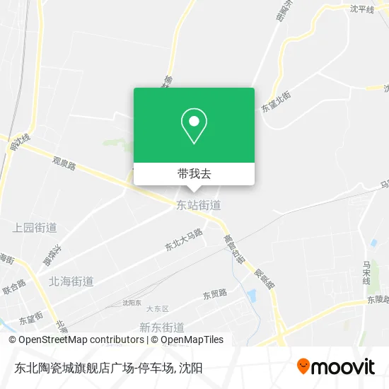东北陶瓷城旗舰店广场-停车场地图