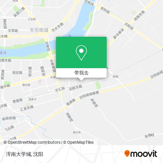 浑南大学城地图