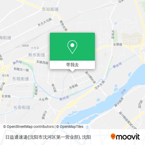 日益通速递(沈阳市沈河区第一营业部)地图