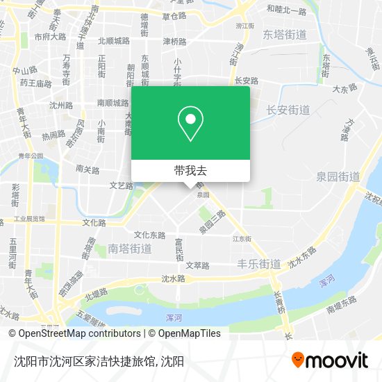 沈阳市沈河区家洁快捷旅馆地图