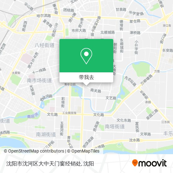 沈阳市沈河区大中天门窗经销处地图