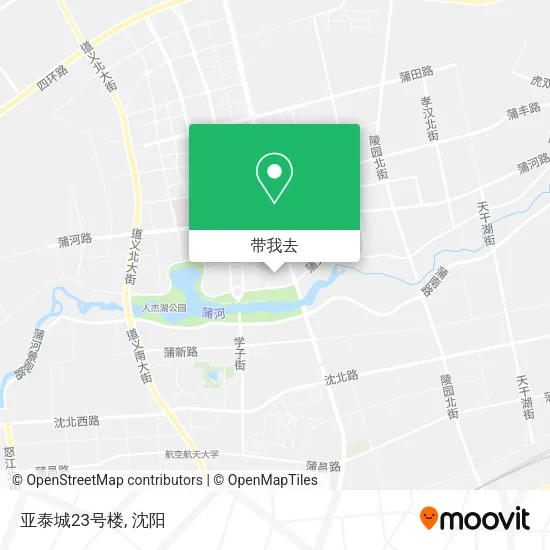 亚泰城23号楼地图