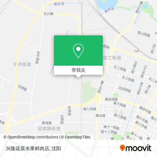 兴隆蔬菜水果鲜肉店地图