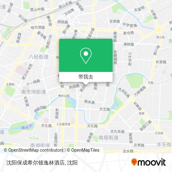 沈阳保成希尔顿逸林酒店地图
