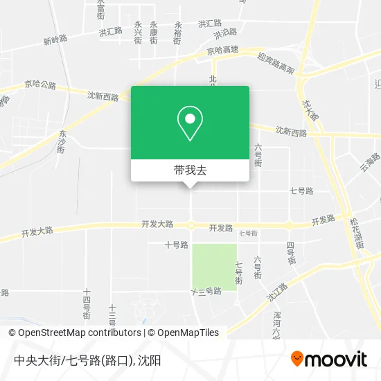 中央大街/七号路(路口)地图