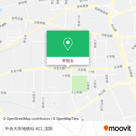 中央大街地铁站-A口地图