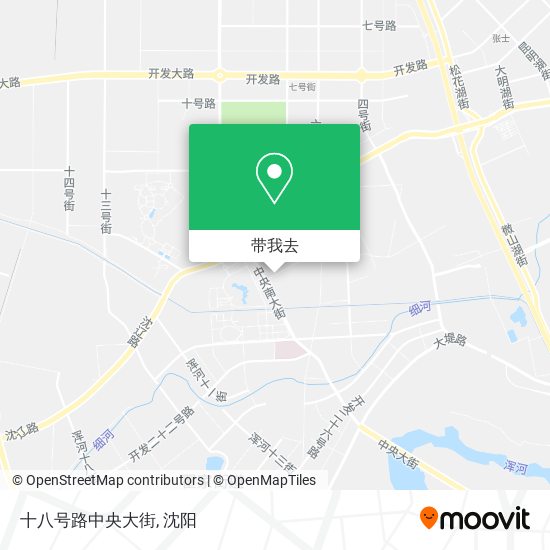 十八号路中央大街地图