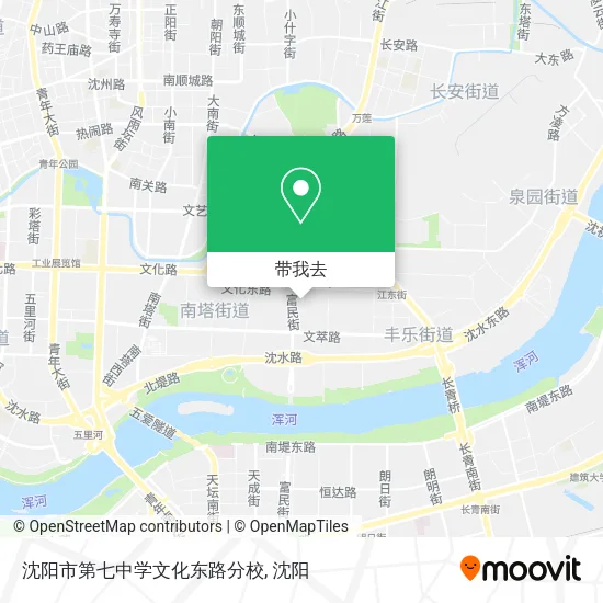沈阳市第七中学文化东路分校地图