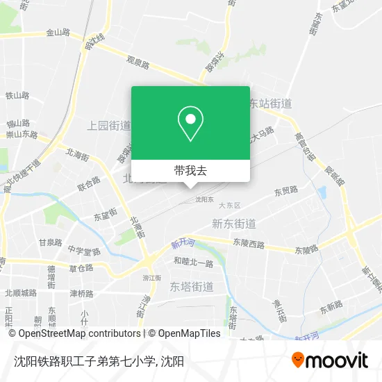 沈阳铁路职工子弟第七小学地图